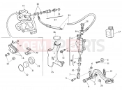 HUSQVARNA 2009 TC 250 REAR BRAKE SYSTEM
