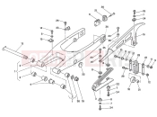 HUSQVARNA 2009 SMS-WRE 125 REAR SWING ARM
