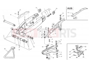 HUSQVARNA 2009 WR-CR 125 REAR SWING ARM