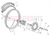 HUSQVARNA 2008 SMS-WRE 125 FRONT WHEEL