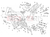 HUSQVARNA 2007 SM-TE 610IE FRAME - FOOTRESTS