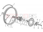HUSQVARNA 2004 SMS-TE 610E FRONT WHEEL 