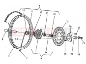 HUSQVARNA 2004 SMS-TE 610E FRONT WHEEL 