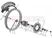 HUSQVARNA 2004 TE-SMR 570 FRONT WHEEL (TE)