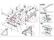 HUSQVARNA 2004 TE 510R REAR SWING ARM