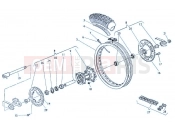 HUSQVARNA 2004 TE 510 CENTENNIAL REAR WHEEL