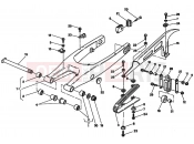 HUSQVARNA 2004 WRE-SMS 125 REAR SWING ARM