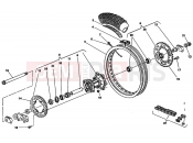 HUSQVARNA 2004 WRE-SMS 125 REAR WHEEL