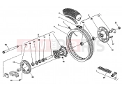 HUSQVARNA 2004 WR-CR 125 REAR WHEEL