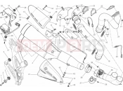 DUCATI 2013 Diavel BRA EXHAUST SYSTEM » EXHAUST SYSTEM