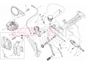 DUCATI 2013 Diavel WHITE STRIPE REAR BRAKE SYSTEM » BRAKING SYSTEM