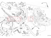 DUCATI 2012 Monster 659 EXHAUST SYSTEM » EXHAUST SYSTEM