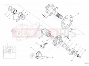 DUCATI 2012 Superbike 848 REAR WHEEL SPINDLE » REAR WHEEL
