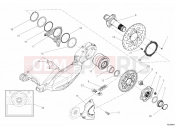 DUCATI 2012 Diavel Carbon BRA HUB, REAR WHEEL » REAR WHEEL