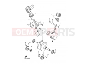 YAMAHA XVS 1300 A Midnight Star XVS1300A (1CS5) 2014 CRANKSHAFT & PISTON