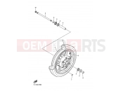 YAMAHA XVS 1300 A Midnight Star XVS1300A (1CS5) 2014 FRONT WHEEL