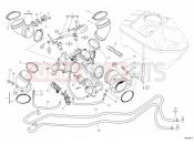 DUCATI Hypermotard 1100 EVO SP THROTTLE BODY » INTAKE, CARBURETTOR
