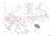 DUCATI Hypermotard 1100 EVO SP FOOTRESTS, LEFT » UNCLASSIFIED