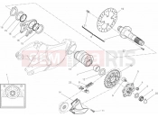 DUCATI 2011 Superbike 1198 REAR WHEEL SPINDLE » REAR WHEEL