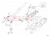 DUCATI 2011 Multistrada 1200 ABS REAR SHOCK ABSORBER » SWING ARM