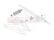 DUCATI Monster 696 ABS REAR SHOCK ABSORBER » SWING ARM