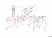 DUCATI 2011 Hypermotard 796 REAR SHOCK ABSORBER » SWING ARM