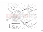 DUCATI 2011 Monster 796 ABS HORIZONTAL CYLINDER HEAD » VALVE DRIVE