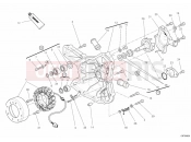 DUCATI 2011 Superbike 848 EVO GENERATOR COVER - WATER PUMP » COOLING SYSTEM