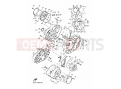 YAMAHA XVS 1300 A Midnight Star XVS1300A 12C7 2013 CRANKCASE COVER 1