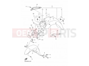 YAMAHA XVS 1300 A Midnight Star XVS1300A 12C6 2012 FENDER