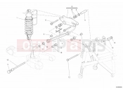 DUCATI 2010 Hypermotard 1100 EVO REAR SHOCK ABSORBER » SWING ARM