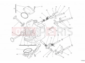 DUCATI 2010 Hypermotard 1100 EVO SP HORIZONTAL CYLINDER HEAD » VALVE DRIVE
