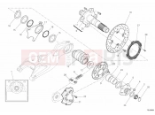 DUCATI 2010 Monster 1100 S ABS REAR WHEEL SPINDLE » REAR WHEEL
