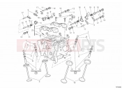 DUCATI 2010 Superbike 1198 VERTICAL CYLINDER HEAD » VALVE DRIVE