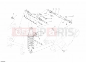 DUCATI 2010 Superbike 1198 S Corse REAR SHOCK ABSORBER » SWING ARM