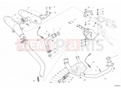 DUCATI 2010 Hypermotard 796 EXHAUST SYSTEM » EXHAUST SYSTEM