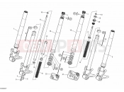 DUCATI 2009 Monster 696 FRONT FORK » FRONT SUSPENSION