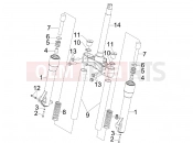 PIAGGIO Beverly 125 Fork's components (MVP)