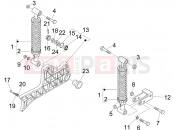 PIAGGIO Beverly 125 Rear suspension - Shock absorber/s
