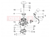 PIAGGIO Beverly 125 Carburetor's components