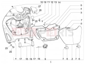 PIAGGIO Beverly 125 Front glove-box - Knee-guard panel