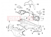 PIAGGIO Beverly 125 kormány burkolat