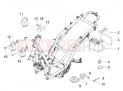 PIAGGIO Beverly 125 Tourer Remote control switches - Battery - Horn