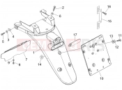 PIAGGIO Beverly 250 Cruiser Rear cover - Splash guard