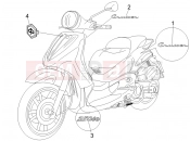 PIAGGIO Beverly 250 Cruiser Plates - Emblems