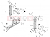 PIAGGIO Beverly 250 Cruiser Rear suspension - Shock absorber/s