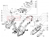 PIAGGIO Beverly 250 Central cover - Footrests