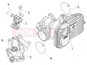 PIAGGIO Beverly 250 ie Throttle body - Injector - Induction joint