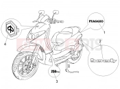PIAGGIO Beverly 250 ie Plates - Emblems