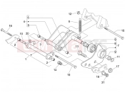 PIAGGIO Beverly 250 Tourer Swinging arm